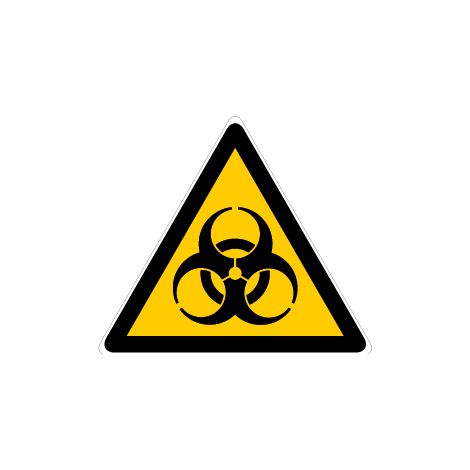 Panneau Danger risque biologique - Rigide Triangle 100mm - 4180236