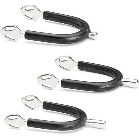 Espuelas tattini rounded rooster recubrimiento goma estabilidad