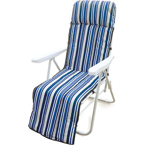Poltrona multiposición Ischia con reposapiés 77x58x106