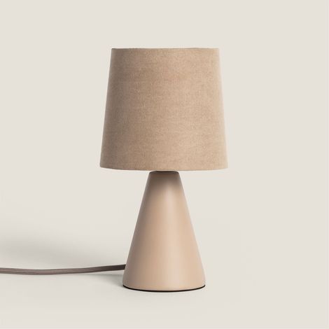 Lampada da Tavolo Ceramica Vega S Marrone
