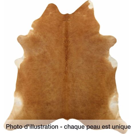 Peau de vache exotic 3-4m2 - Marron, Blanc
