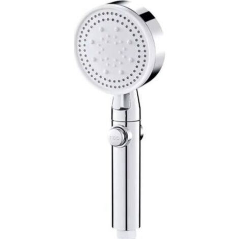 Pommeau de douche 5 modes de jet réglables, finition chromée, dimensions 245 × 90 × 20 mm, avec support mural et flexible inclus – Douche haute performance pour salle de bain (1/4)