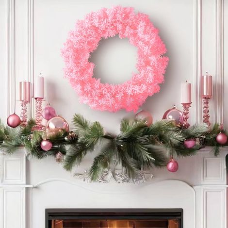 Guirlande De Noël - Guirlande Artificielle En Forme De Couronne - 30 Cm - Pour Porte D'Entrée Mur Balcon Intérieur Extérieur - 1 Pièce (1/5)