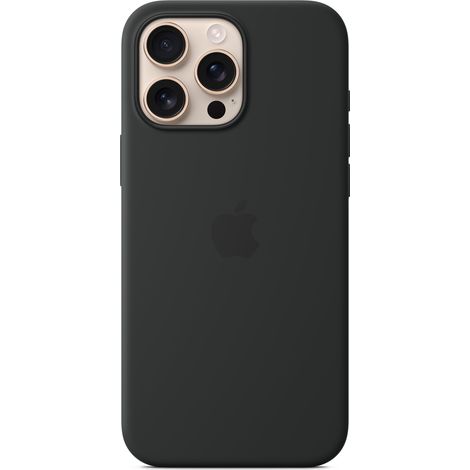 Coque en silicone avec MagSafe pour iPhone 16 Pro Max Noir (1/4)