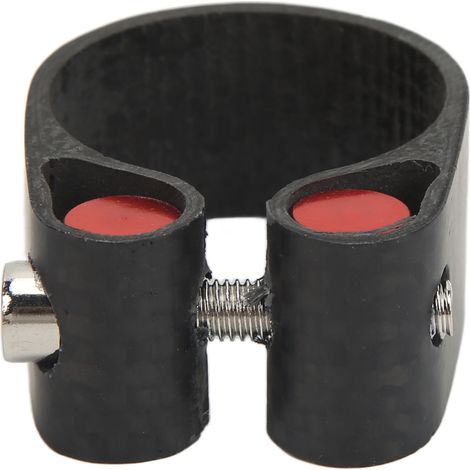 Collier de tige de selle en fibre de carbone pour VTT, noir, découpé CNC, pour vélos de route, 30,8/31,6 mm (1/5)