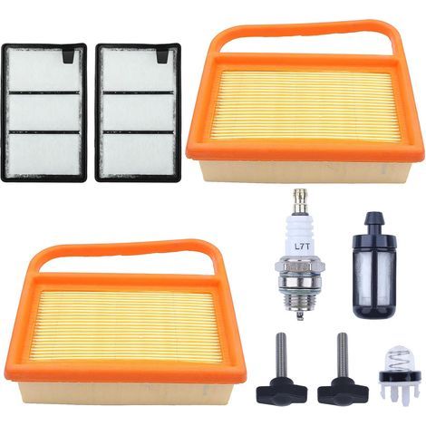 LinDuxe Luftfilter für Sthil Betontrennsäge TS410 TS420 TS410Z TS420Z TS 410 TS 420 Luftfilter mit Zündkerze, Primerbirne, Kraftstofffilter, Tune-up-Kit, ersetzt 4238 140 4401 4238 140 1800 4238 141 0 (1/4)