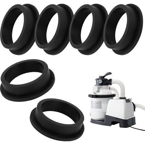6 Pièces Rondelles en Caoutchouc pour Pompe à Sable, Joints Toriques pour Piscine,Joints Toriques de Rechange pour Piscine,Compatible avec Intex 11228 (1/5)