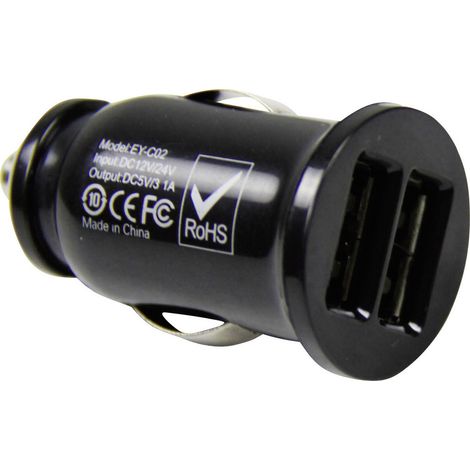 HP Autozubehör Duo USB Ladestecker 12V    12 V zu 5 V