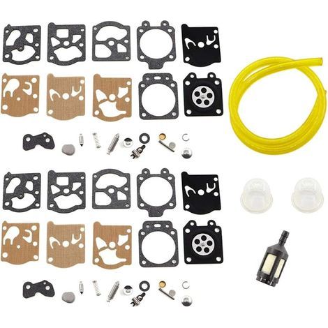 2x Kit de réparation de membrane de carburateur avec durite de carburant pour Carburateur Walbro K20-WAT WA WT Echo STIHL Homelite Husqvarna Echo Dolmar McCulloch Jonsered (1/3)