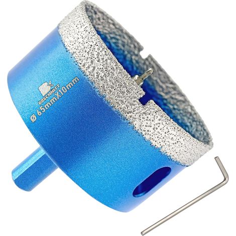 Scie Cloche Diamantée 65mm avec Foret Guidage de Centrage (1/5)