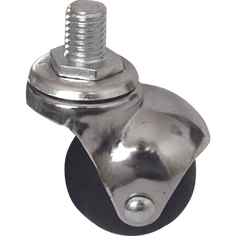 Utilia RUOTA GIREVOLE PER MOBILI CUFFIA CROMATA  mm. 40-perno M8x15 4.00 pz
