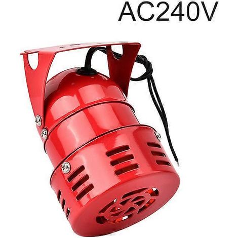 Mini sirena metálica con motor para alarma Ms-290, sistema de sonido de bocina de alarma accionada por motor eléctrico para vehículos de transporte industrial y prevención de incendios. (1/5)