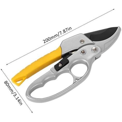 Gartenschere aus Aluminiumlegierung, Astschere, Astschneider für Obstbäume, gelbes Modell. (1/5)