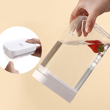 Luftdichter Vorratsbehälter – Transparenter Müslibehälter mit versiegeltem Design, 800 ml – Aufbewahrungsorganizer für Tierfutter in der Küche (1/5)