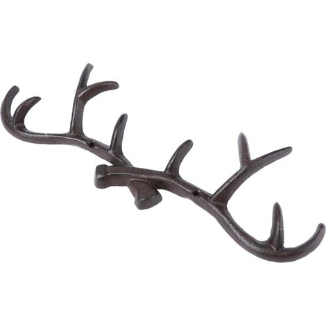 murale INOOMP en forme de bois de cerf crochet en fer porte (1/5)