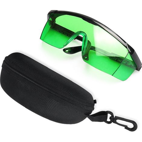 Lunettes d'Amélioration Laser Vert Lunettes de Sécurité pour Niveau Laser Laser Rotatif et Laser Multiligne Lunettes de protection