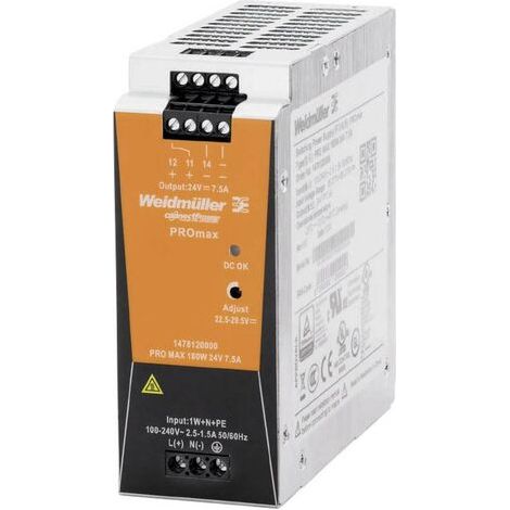 Weidmüller 1478120000 Alimentation rail DIN 24 V/DC 7.5 A 180 W Contenu 1 pc(s) W235831 (1/5)