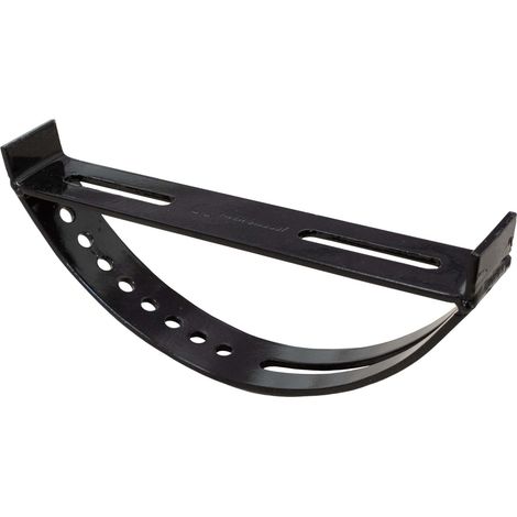 DAPRONA Halter für Laufrost, , Trittstufe, Dachtritte für Schornsteinfeger - verzinkt Schwarz, 25cm