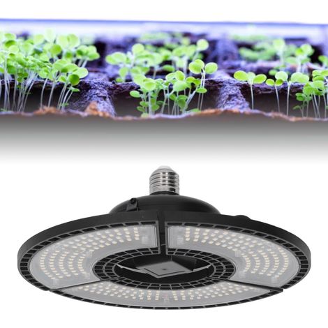 Vollspektrum-Pflanzenlampe, wasserdicht, faltbar, ideal für die Anzucht von Sämlingen, E26-Sockel, 100–277 V (1/5)