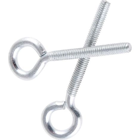 Boulon à œil Fixations - Acier au Carbone Oeilleton Zingage Blanc Vis à Oeil Pièces de Machine Fermé Anneau Vis à Boucle M3 M4 M5 M6 M8 (1/5)
