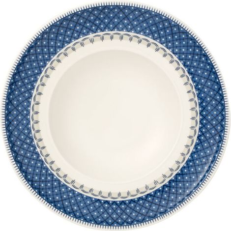 Villeroy & Boch Casale Blu Suppenteller Rund Porzellan Beige, Blau 1 Stück(e)