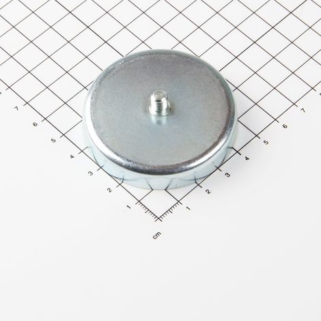 Magna-C Ferrit Flachgreifer Ø57x10,5mm mit Gewindezapfen