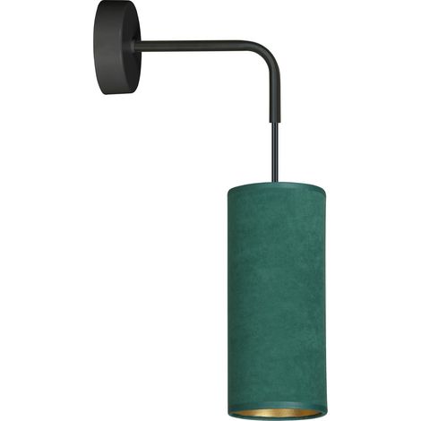 Applique murale Emibig Bente verte/noire E27 1L 100 cm (1/5)
