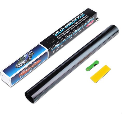 Film teinté pour vitres de voiture - Autocollant - Pour vitres de voiture - Film brise-vue - Anti-rayures - Bloque les rayons UV/IR - Chaleur et éclat (35 % VLT) (1/5)