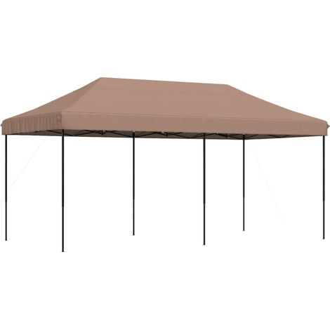 Maison Exclusive - Partyzelt Faltbar Pop-Up Braun 580x292x315 cm