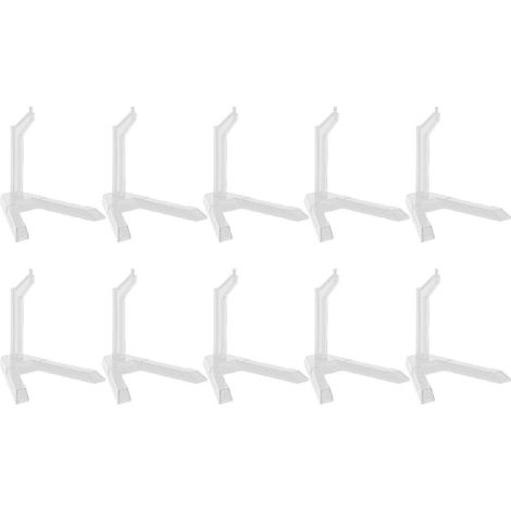 Lot de 10 présentoirs pour figurines articulées, supports flexibles et polyvalents en plastique transparent pour figurines SD BB HG à l'échelle 1/144 (1/5)