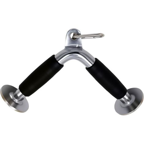 Barre de traction LAT,corde de triceps à double poignée en D entraînement musculaire,barre de pression droite rotative en forme de V pour entraînement de poids,accessoires de machine à câble (1/5)