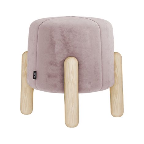 Selsey Levine - Taburete de madera - rosado - moderno (1/5)