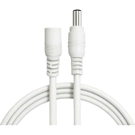 3 m Rallonge électrique DC, Câble d'Extension DC pour Modèles 7590/7580/7582/7560/3490/6590/6490/6430/4040/4020, Connecteur 5,5 mm x 2,1 mm, Surveillance, Caméra IP, CCTV, Bande LED (1/5)
