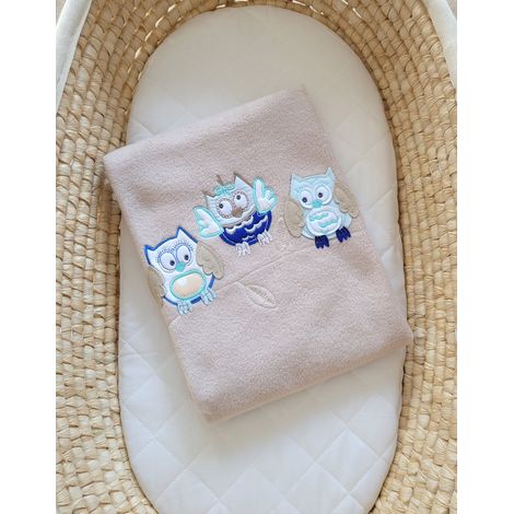 Baby-Fleecedecke – Bigi Zibi & Adele Eulen – beige (1/3)