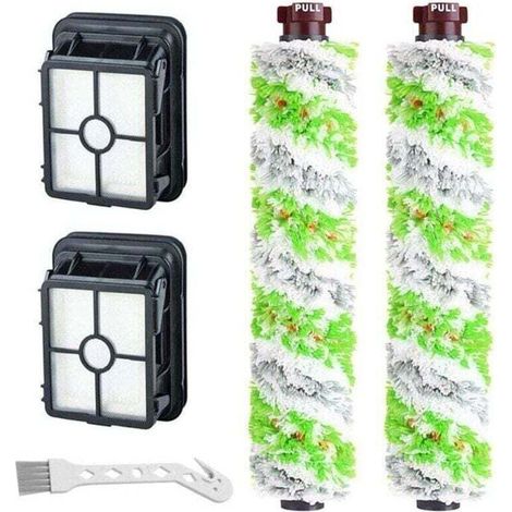 Lot Remplacement 2 Brosse Rouleau + 2 Filtres BISSELL Crosswave 17132 et 2225N Series pour Familles avec Animaux Domestiques Fumeurs Accessoires Aspirateur Bissell Crosswave (1/4)