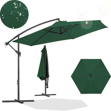 Wolketon Sonnenschirm 3m Grün – Natürlicher Sonnenschutz für Garten, Rasen & Balkon