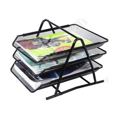 Range-Document - - A4 - Noir - Organisateur de Bureau - Fil de fer Barbelé