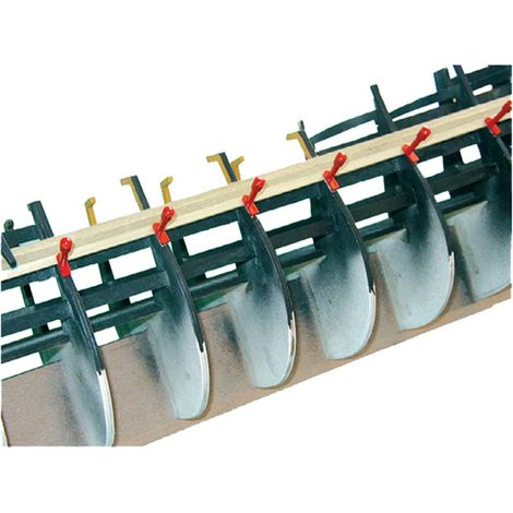 Multirex – Jeu de vis à bordé 10 pièces – Vis à bordé pour maquettes de bateau en bois – Diamètre 5mm, longueur 38mm – Plaquettes en L incluses