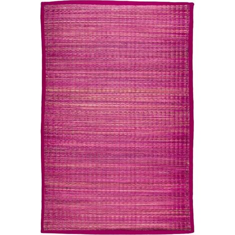 UNITED - Tapis en jonc de mer fuchsia 70x110 (1/3)