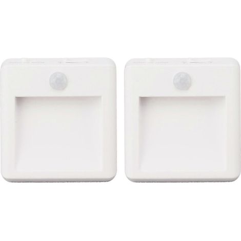 2 unidades de luz nocturna enchufable, mini luz nocturna con sensor de movimiento, 2 temperaturas de color, regulable, luces nocturnas de pared, enchufe europeo 110/220 V. (1/5)