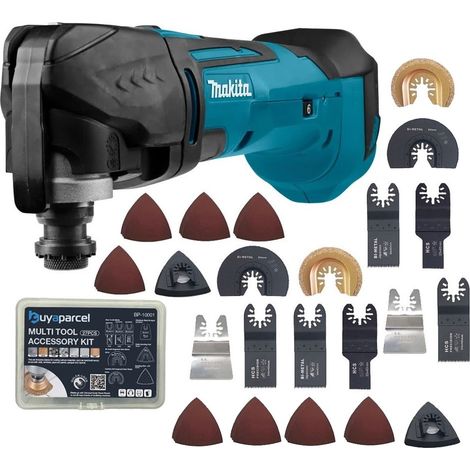 Makita DTM51Z 18v Lithium Multi Tool Keyless Blade Change + 54 Accessories