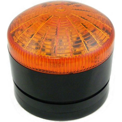 Balise clignotante à LED Ambre RS PRO, 110 V c.a., 230 V c.a. ( Prix pour 1 )