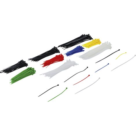 BGS Do it yourself Kabelbinder-Sortiment farbig 100 - 200 mm 450-tlg.
