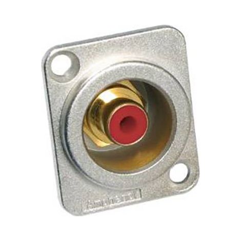 Cinch/RCA embase femelle Amphenol ACJD-RED Nombre de pôles: 2 mono argent-rouge 1 pc(s) D625621
