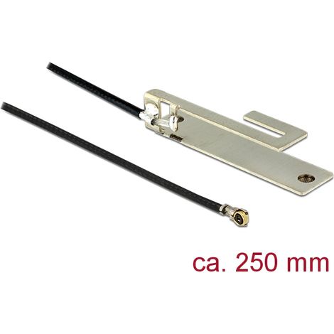 Antenne wlan mhf iv/hsc mxhp32 kompatibler stecker 802.11 b/g/n pifa -5 dbi 250 mm intern delock