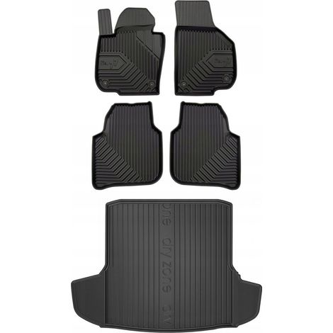 SET 77 Alfombrillas y moqueta Skoda Superb 2 Kombi 2008- zw (1/5)
