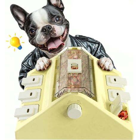 2-in-1 Hundespielzeug mit Leckerli-Spender, Futternapf mit einstellbarem Durchfluss, 2 Schwierigkeitsstufen, 400 g Fassungsvermögen – für kleine und mittelgroße Hunde (1/5)
