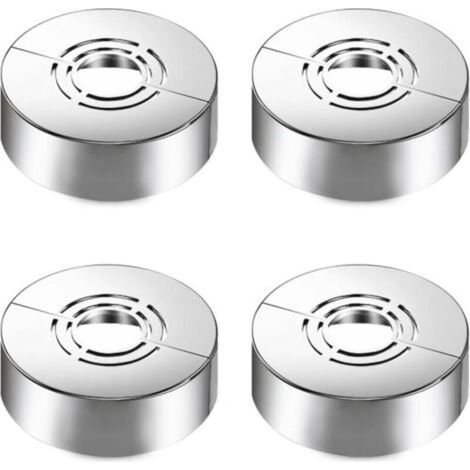 Ensemble de couvercle décoratif de douche 4 pièces, 3 tailles en 1, adapté pour Ø20 mm/25 mm/33 mm, couvercle décoratif fendu, adapté aux accessoires de douche et à la décoration de robinet (1/4)