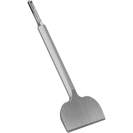 Ciseau plat – 75 x 250 mm, 4 po de large – Adapté aux grattoirs à mortier – Pour murs et sols (1/4)