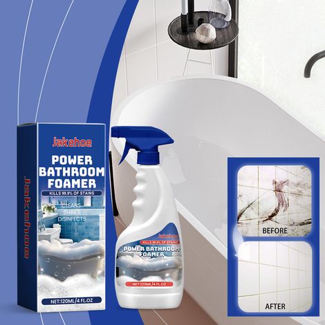 Schaumreinigungsspray für Bad und Badewanne – Multifunktionales Spray zur Flecken- und Schmutzentfernung – 120 ml -- DTEKGAZ (1/5)